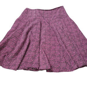 Emma James Womens Skirt Multicolor Size 6 100% Polyester Lined Zipper Flare